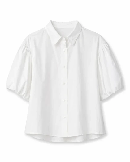 A white blouse, flat packshot